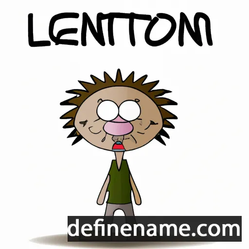 cartoon of the name Leontien