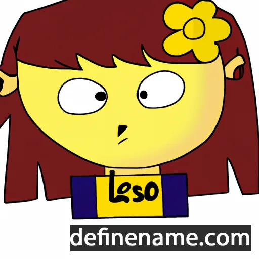 cartoon of the name Léòsza