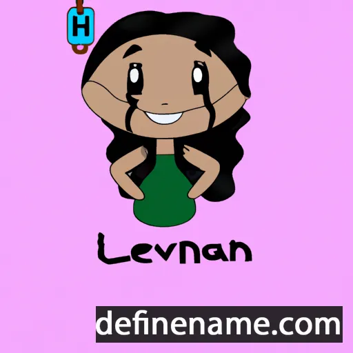 cartoon of the name Lévanah