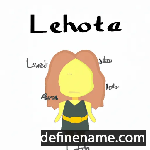 cartoon of the name Leotha