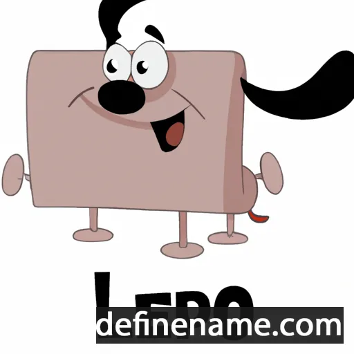 cartoon of the name Lepo