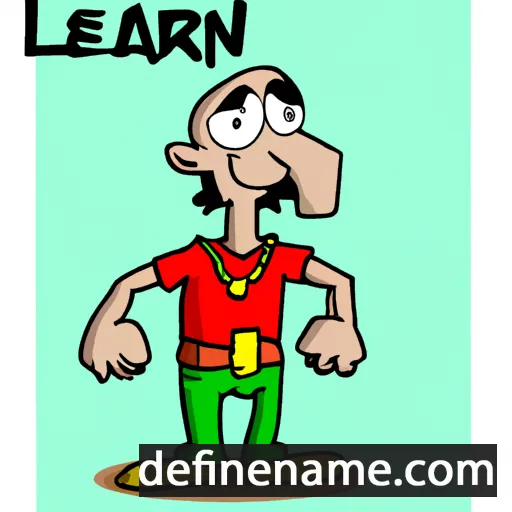 cartoon of the name Leraan