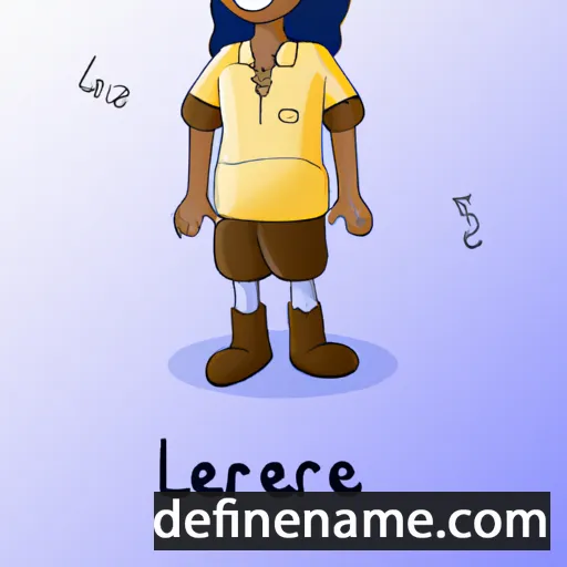 cartoon of the name Leraje