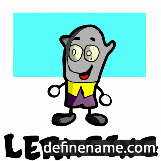 cartoon of the name Lernig