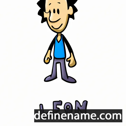 cartoon of the name Leron