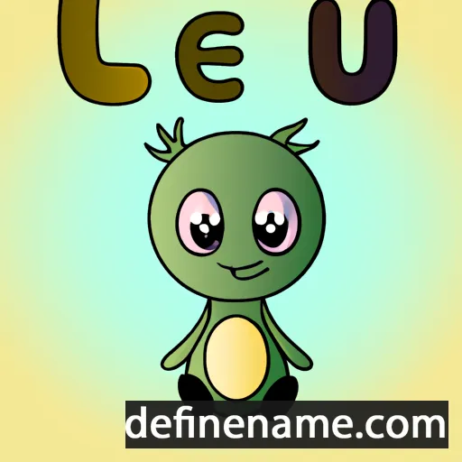 cartoon of the name Leru