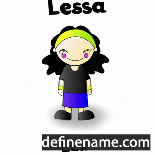 cartoon of the name Lesana