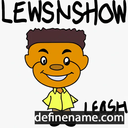 cartoon of the name Leshawn