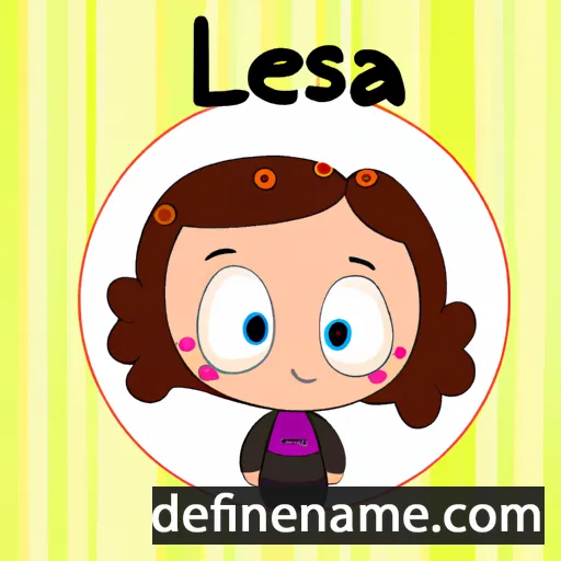 cartoon of the name Lesia