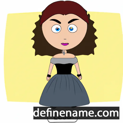 cartoon of the name Lesia