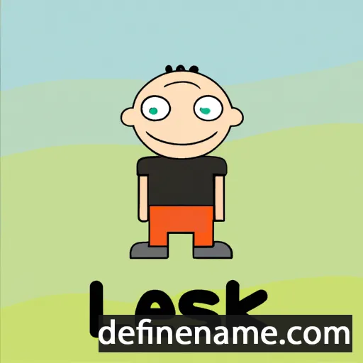 cartoon of the name Lesik