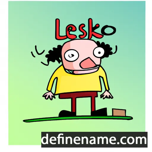 cartoon of the name Lesko