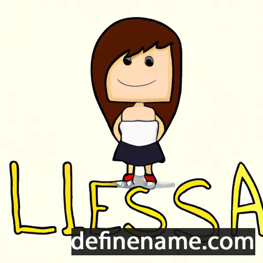 cartoon of the name Leslia