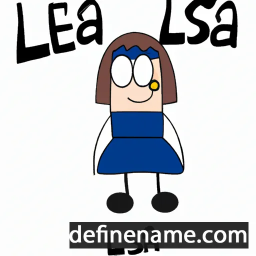 cartoon of the name Lessa