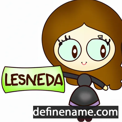 cartoon of the name Lessandra