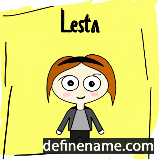 cartoon of the name Lesta