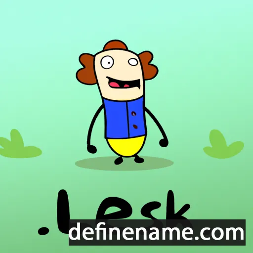 cartoon of the name Leszka