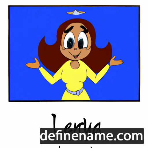 cartoon of the name Letanya