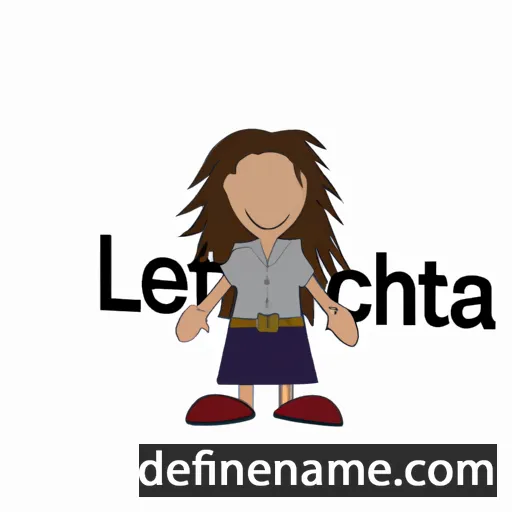 cartoon of the name Letecia