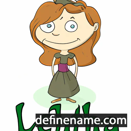 cartoon of the name Lethia