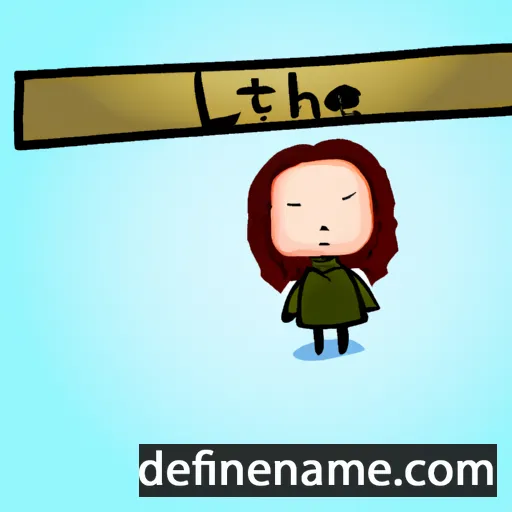 cartoon of the name Lethie