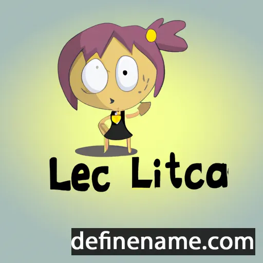 cartoon of the name Leticija