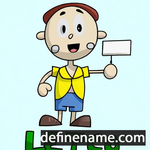 cartoon of the name Leticio