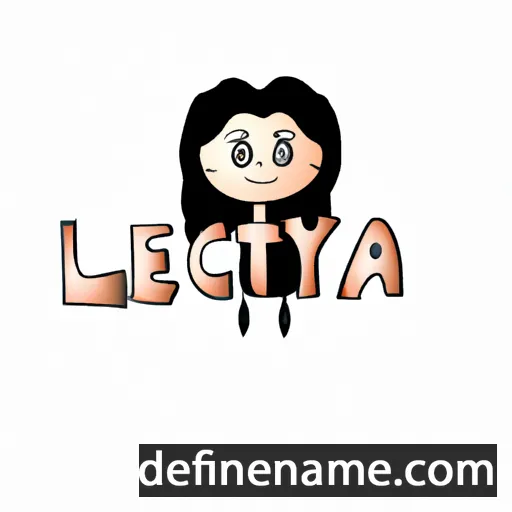 cartoon of the name Leticya