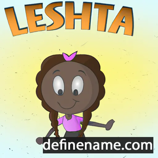 cartoon of the name Letisha