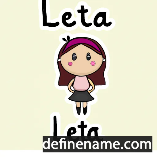 cartoon of the name Letiția