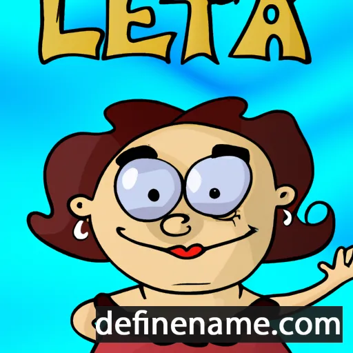 cartoon of the name Letta