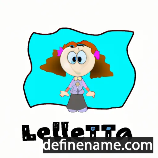 cartoon of the name Lettia