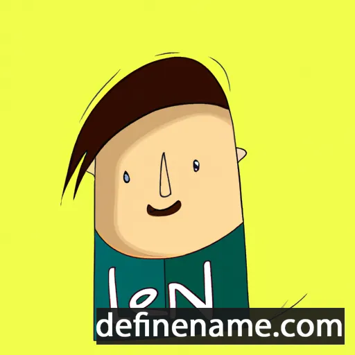 cartoon of the name Leun