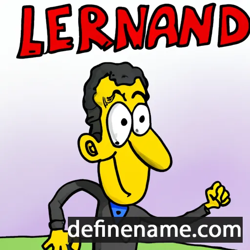 cartoon of the name Leunard