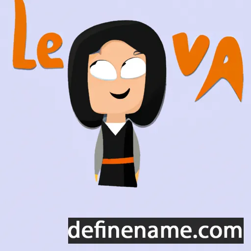 cartoon of the name Leva