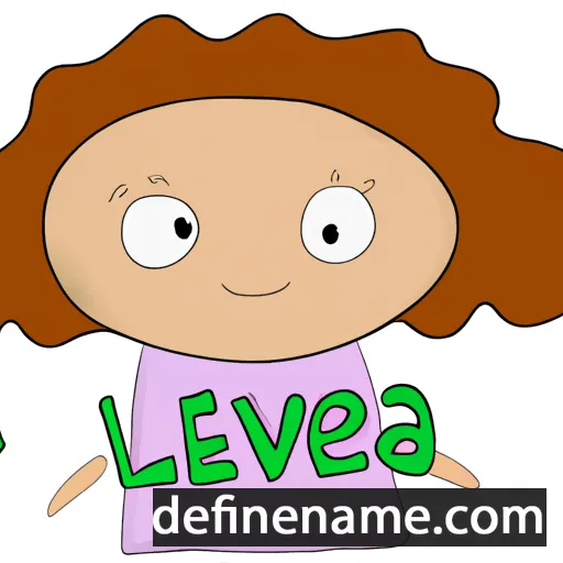 cartoon of the name Leva