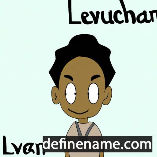 cartoon of the name Levaughn