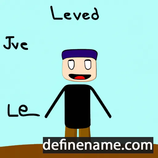 cartoon of the name Levéd