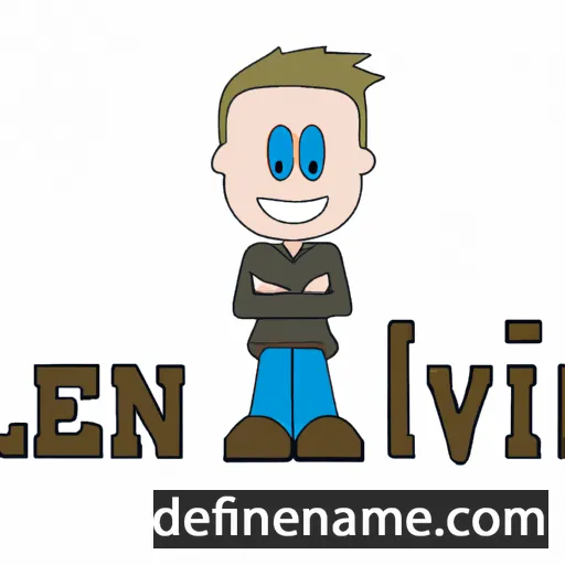 cartoon of the name Levijn