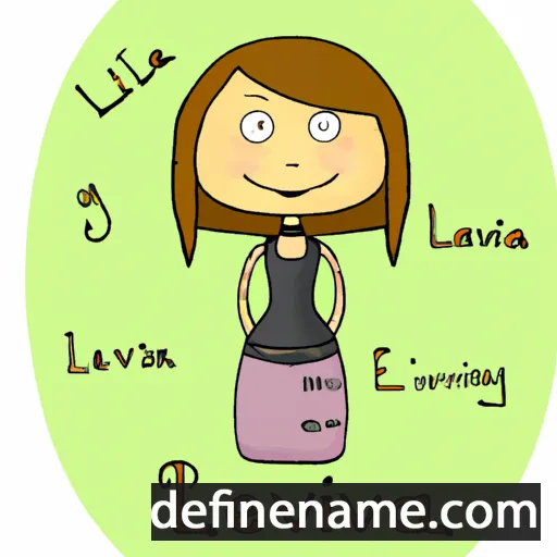 cartoon of the name Levina