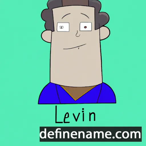 cartoon of the name Levine