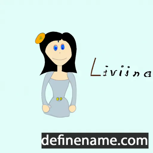 cartoon of the name Levinia