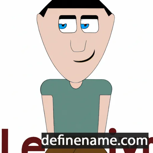 cartoon of the name Leviny