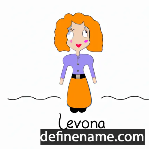 cartoon of the name Levona