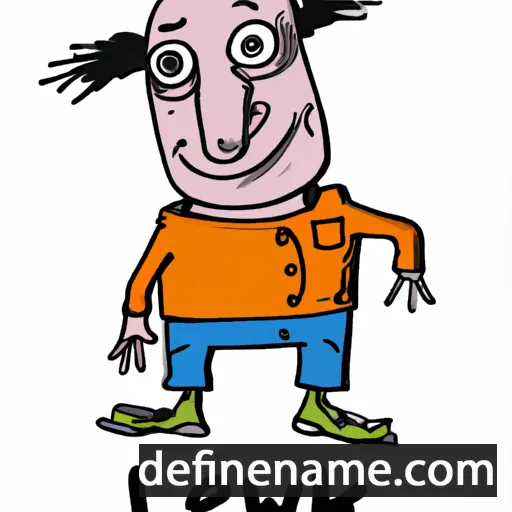 cartoon of the name Lewik