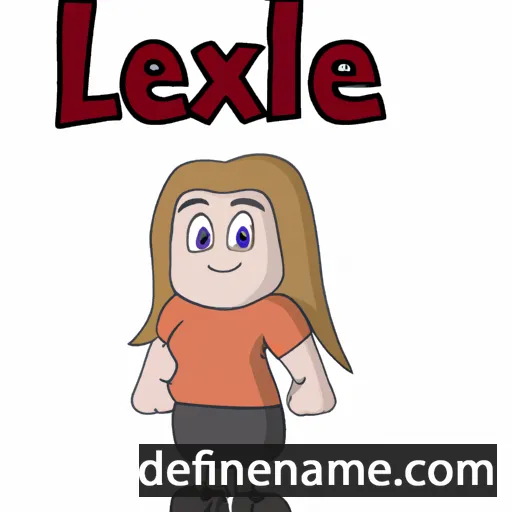 cartoon of the name Lexe