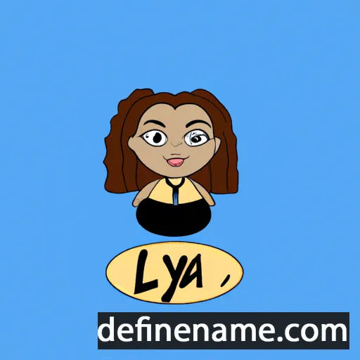 cartoon of the name Leya