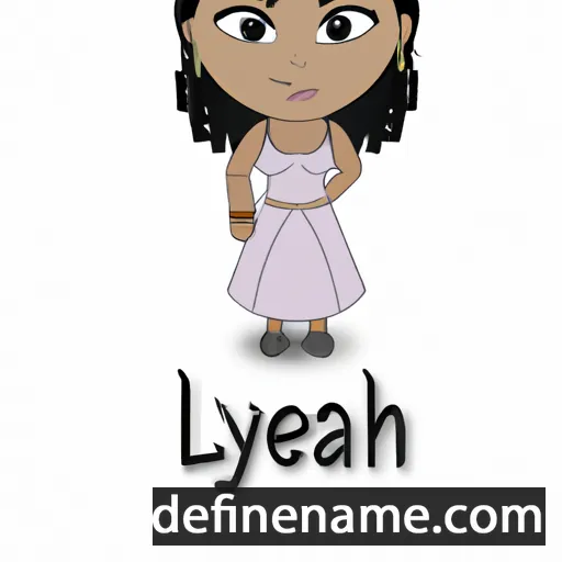 cartoon of the name Leyah