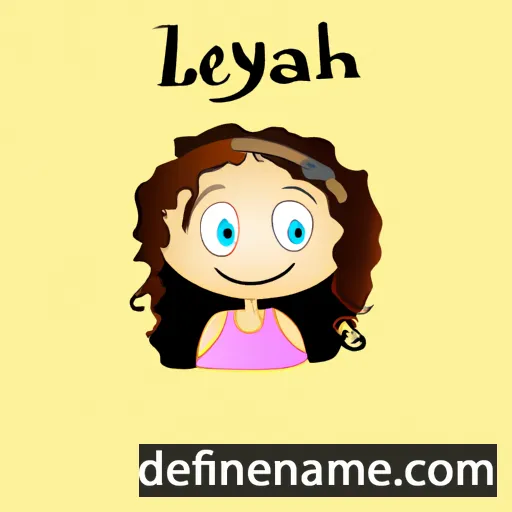 cartoon of the name Leylah