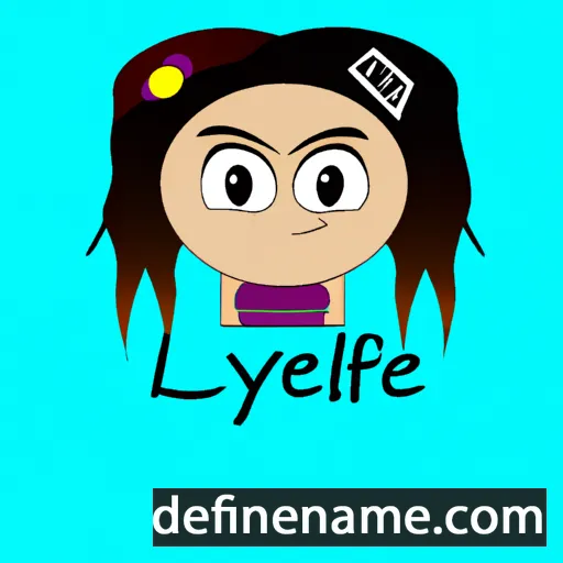 cartoon of the name Leylee